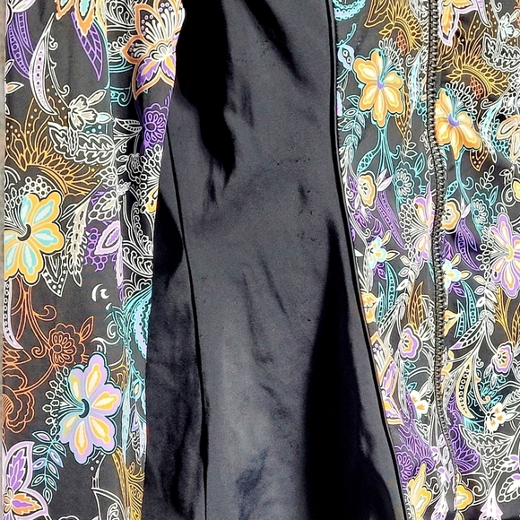 fit 4 u Swimwear Jacket Built in Bra Tropical Floral Print Long Sleeve Size 14 - Picture 11 of 11
